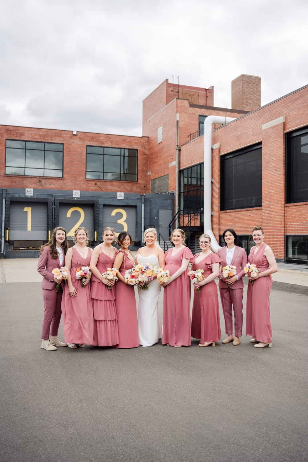 pink bridesmaid dresses