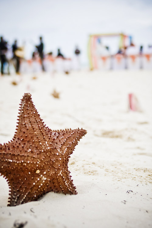 colorful tropical beach wedding at Excellence Playa Mujeres All-Inclusive Resort in Cancun, Mexico - photos by JAGstudios | via junebugweddings.com colorful tropical beach wedding at Excellence Playa Mujeres All-Inclusive Resort in Cancun, Mexico - photos by JAGstudios | via junebugweddings.com