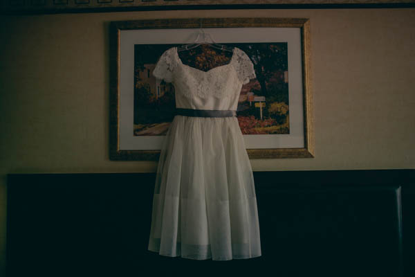 elegant lace tea-length wedding dress by Elizabeth Dye, photo by Storytellers & Co. | via junebugweddings.com elegant lace tea-length wedding dress by Elizabeth Dye, photo by Storytellers & Co. | via junebugweddings.com