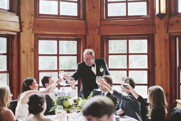 photo of guests toasting at intimate wedding reception, photo by Rowan Jane Photography | via junebugweddings.com photo of guests toasting at intimate wedding reception, photo by Rowan Jane Photography | via junebugweddings.com