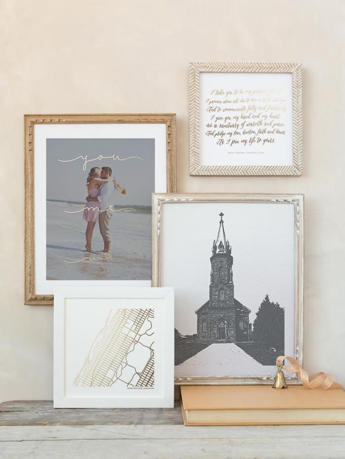 Minted foil-pressed photo art