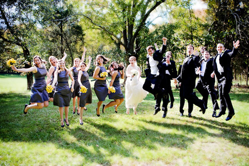 happy jumping wedding party photo by Cunningham Photo Artists happy jumping wedding party photo by Cunningham Photo Artists