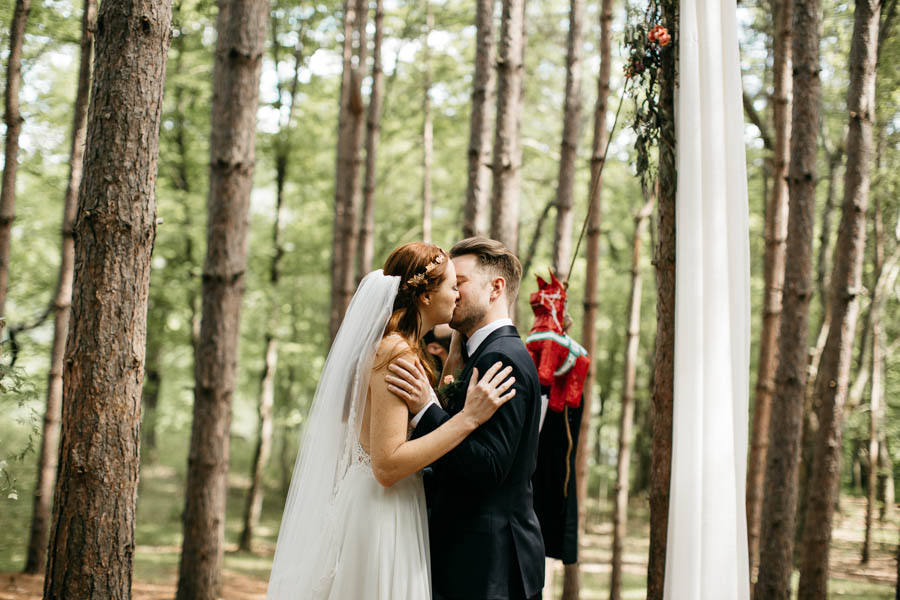 Gorgeous Swedish Inspired Catskills Wedding at The Roxbury Barn Jean Laurent Gaudy-9