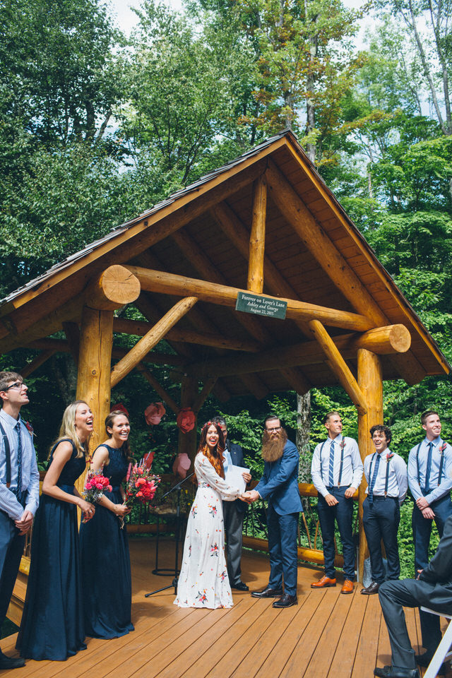 Whimsical Glam Londonderry, Vermont Wedding in the Woods | Junebug Weddings