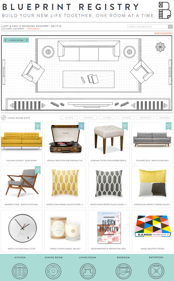 introducing Blueprint Registry - an innovative wedding registry | via junebugweddings.com