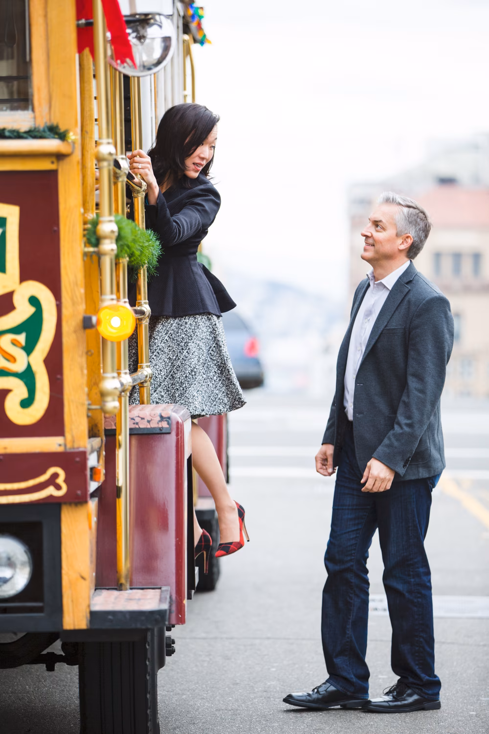 chic New York engagement
