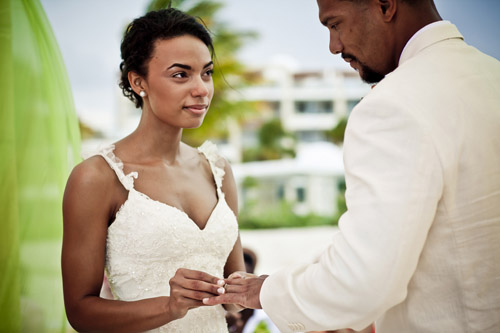colorful tropical beach wedding at Excellence Playa Mujeres All-Inclusive Resort in Cancun, Mexico - photos by JAGstudios | via junebugweddings.com colorful tropical beach wedding at Excellence Playa Mujeres All-Inclusive Resort in Cancun, Mexico - photos by JAGstudios | via junebugweddings.com