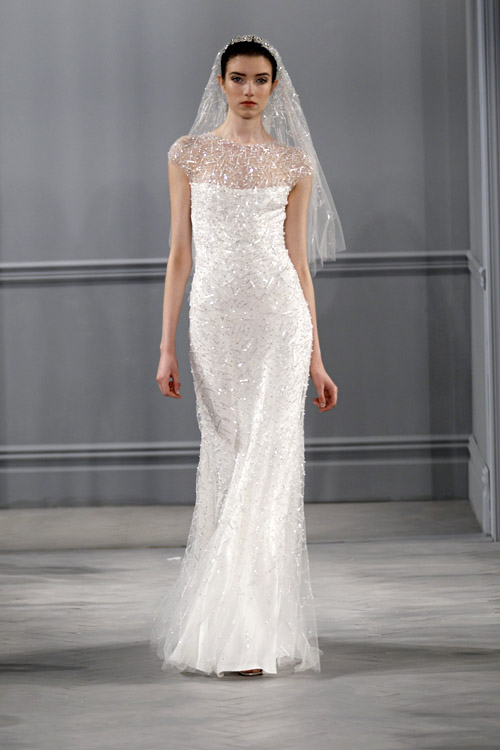 Monique Lhuillier wedding dress from the spring 2014 bridal collection | via junebugweddings.com Monique Lhuillier wedding dress from the spring 2014 bridal collection | via junebugweddings.com