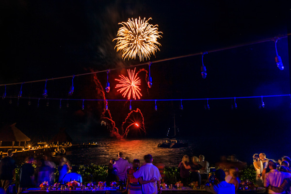 destination wedding reception fireworks, photo by Zasil Studio | via junebugweddings.com destination wedding reception fireworks, photo by Zasil Studio | via junebugweddings.com