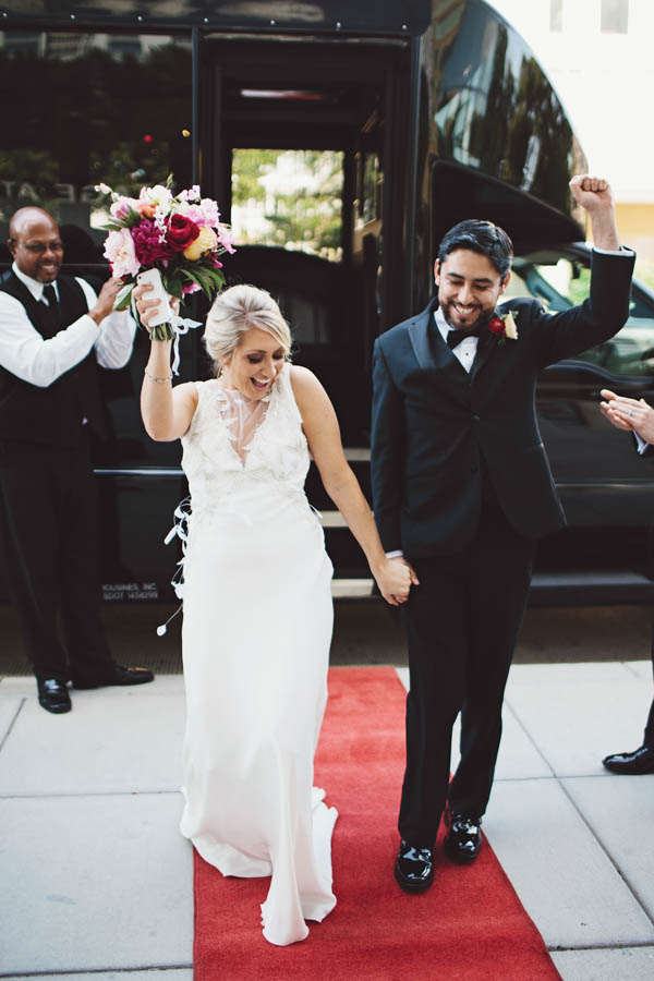 couple's celebratory entrance couple's celebratory entrance