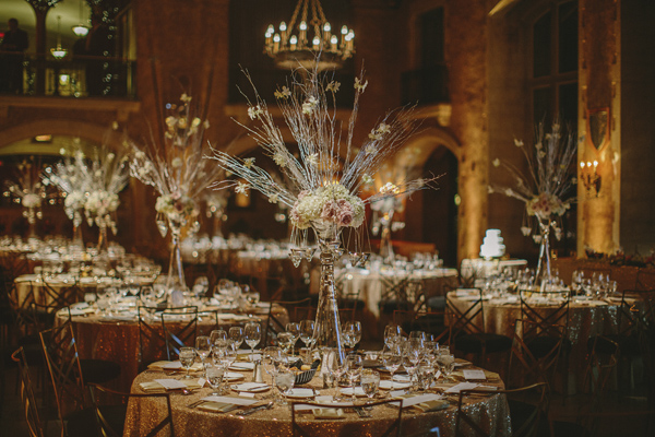 white and gold winter wedding at Fairmont Banff Springs, photo by Gabe McClintock | via junebugweddings.com white and gold winter wedding at Fairmont Banff Springs, photo by Gabe McClintock | via junebugweddings.com
