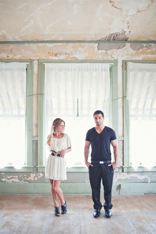 vintage warehouse loft engagement photo shoot by Amanda K Photography via JunebugWeddings.com vintage warehouse loft engagement photo shoot by Amanda K Photography via JunebugWeddings.com