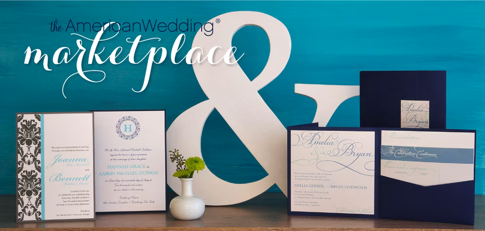 pretty paper from The American Wedding Marketplace