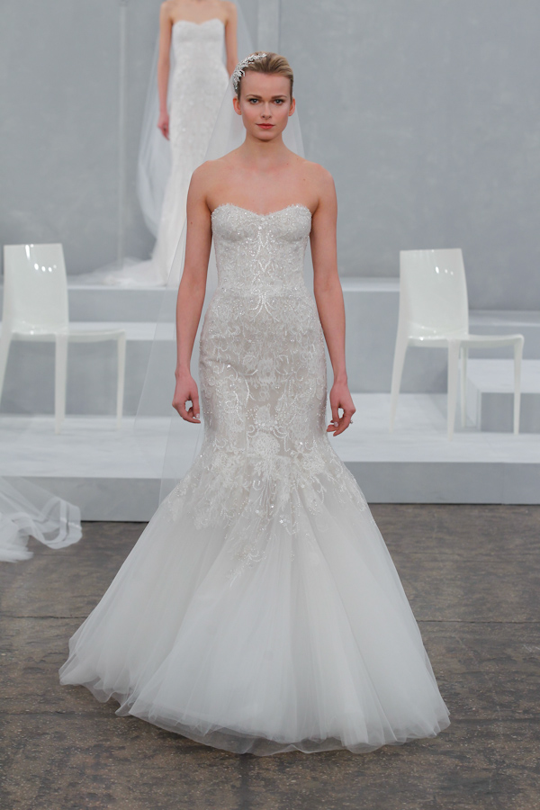 Monique Lhuillier Spring 2015 Bridal Collection | via junebugweddings.com Monique Lhuillier Spring 2015 Bridal Collection | via junebugweddings.com