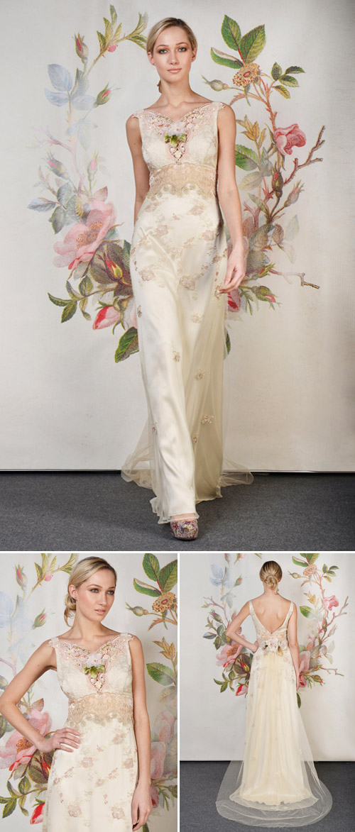 Claire Pettibone Primrose wedding dress from her Spring 2014 bridal collection | via junebugweddings.com Claire Pettibone Primrose wedding dress from her Spring 2014 bridal collection | via junebugweddings.com