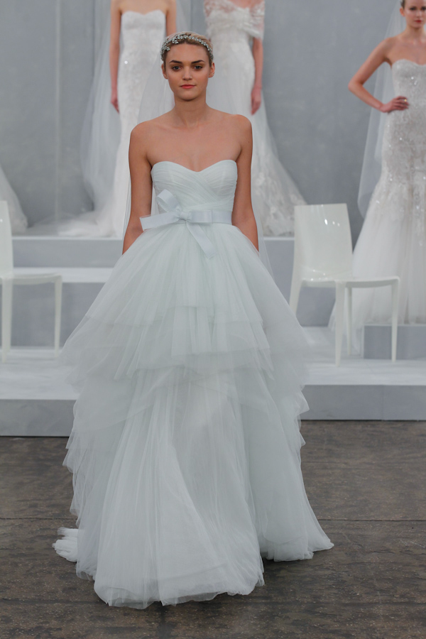 colorful wedding dresses - new bridal hues from the spring 2015 bridal collection by Monique Lhuillier | via junebugweddings.com colorful wedding dresses - new bridal hues from the spring 2015 bridal collection by Monique Lhuillier | via junebugweddings.com