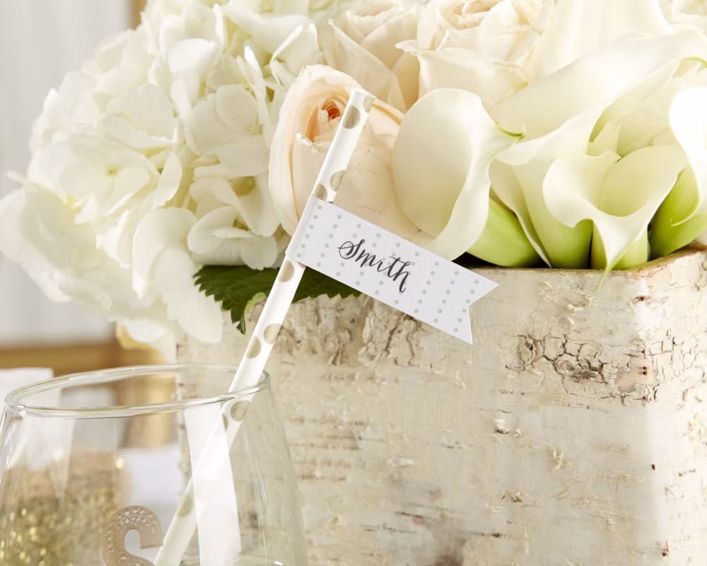 festive reception straws