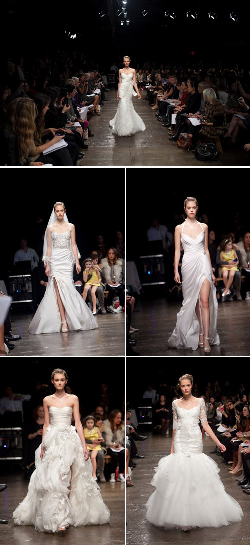 Bridal Market - photos from the Monique Lhuillier 2011 runway show by Merri Cyr via junebugweddings.com Bridal Market - photos from the Monique Lhuillier 2011 runway show by Merri Cyr via junebugweddings.com