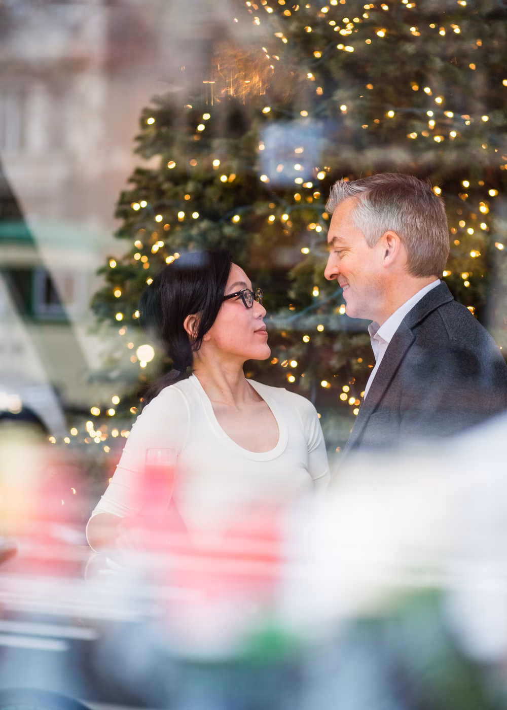 Christmas engagement session