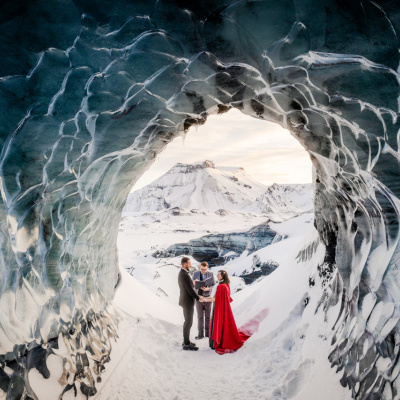 Image by Kari Bjorn of Kari Bjorn Photography taken in Katla Ice Cave, Iceland