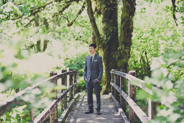 romantic camp wedding groom's portrait, photo by Terra Lange Photography | via junebugweddings.com groom's portrait