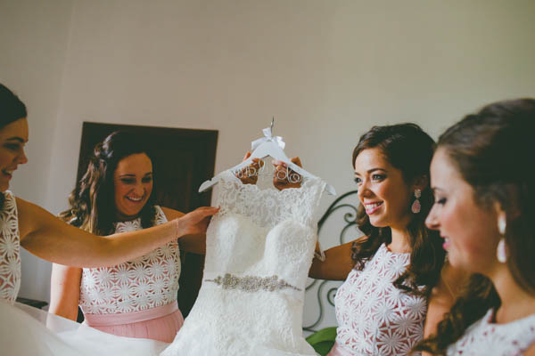 admiring the gown admiring the gown