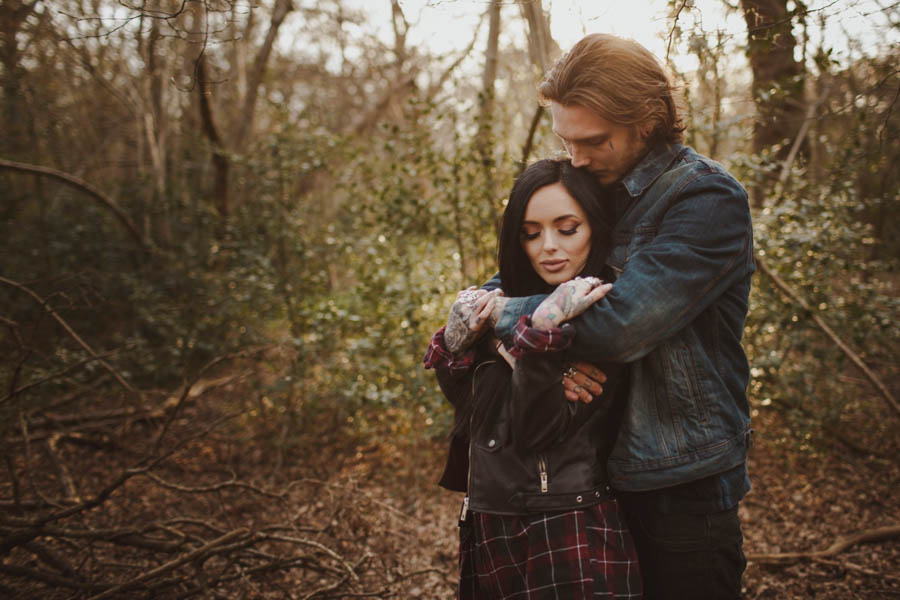 Sexy-Harley-Davidson-Engagement-Photos-Ruislip-Woods-19