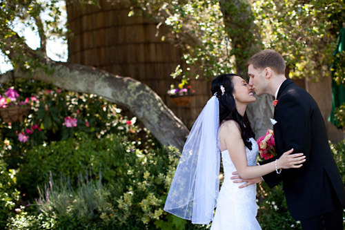 sweet pink vineyard wedding at Thomas Fogarty Winery, photos by Vincent Au Photography via JunebugWeddings.com sweet pink vineyard wedding at Thomas Fogarty Winery, photos by Vincent Au Photography via JunebugWeddings.com