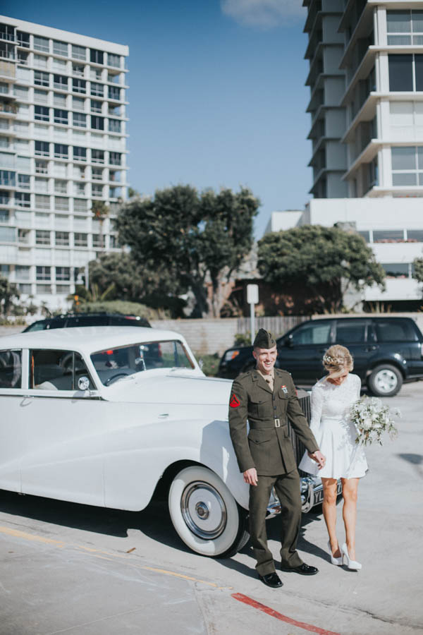 Vintage-Inspired Bride-Marine-Corps-Groom-Said-I-Do-Along-Pacific-Crest-Trail-22