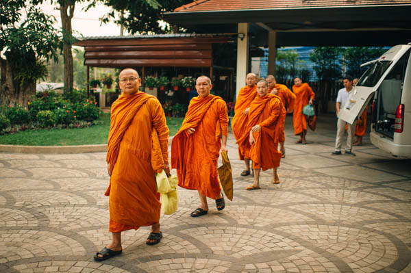 monks getting ready for the ceremony monks getting ready for the ceremony
