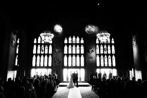 Classic wedding at University Club of Chicago, Cathedral Hall. Photo by David Wittig Photography via junebugweddings.com Classic wedding at University Club of Chicago, Cathedral Hall. Photo by David Wittig Photography via junebugweddings.com