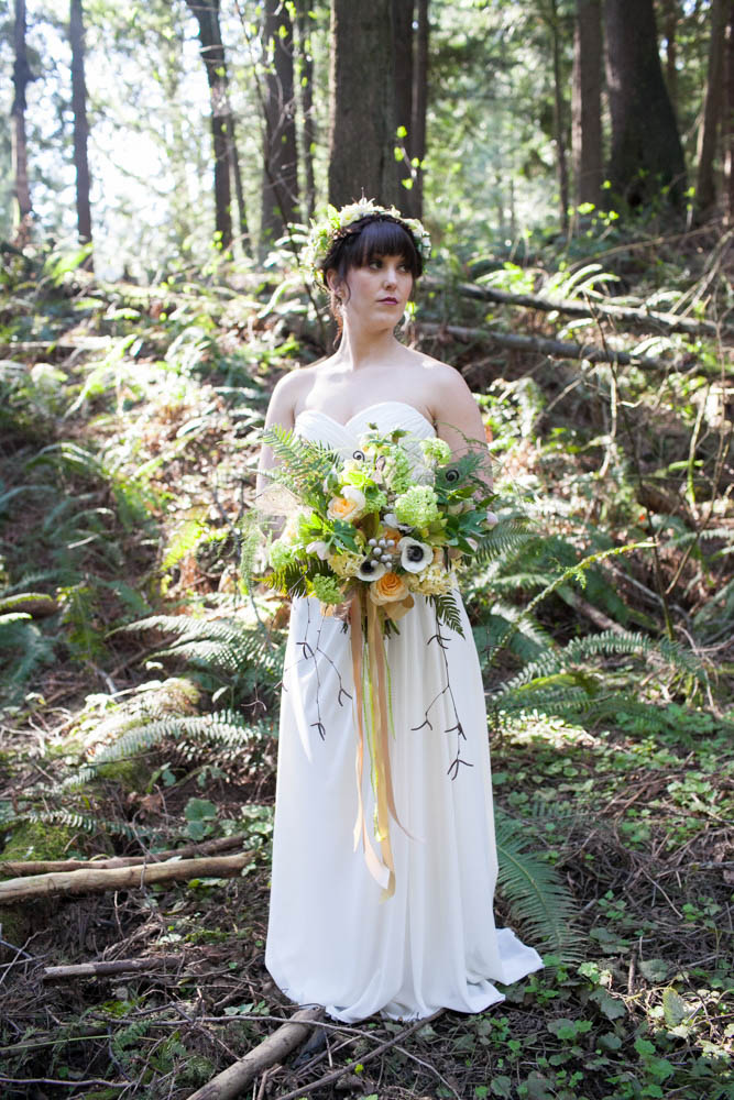 Green Woodland Wedding Inspiration | Junebug Weddings