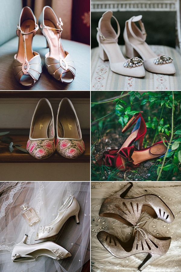 vintage bridal shoes