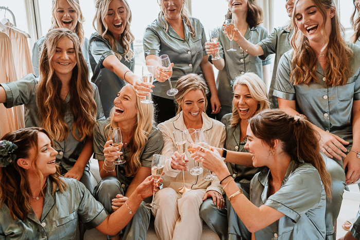 something blue wedding pajamas