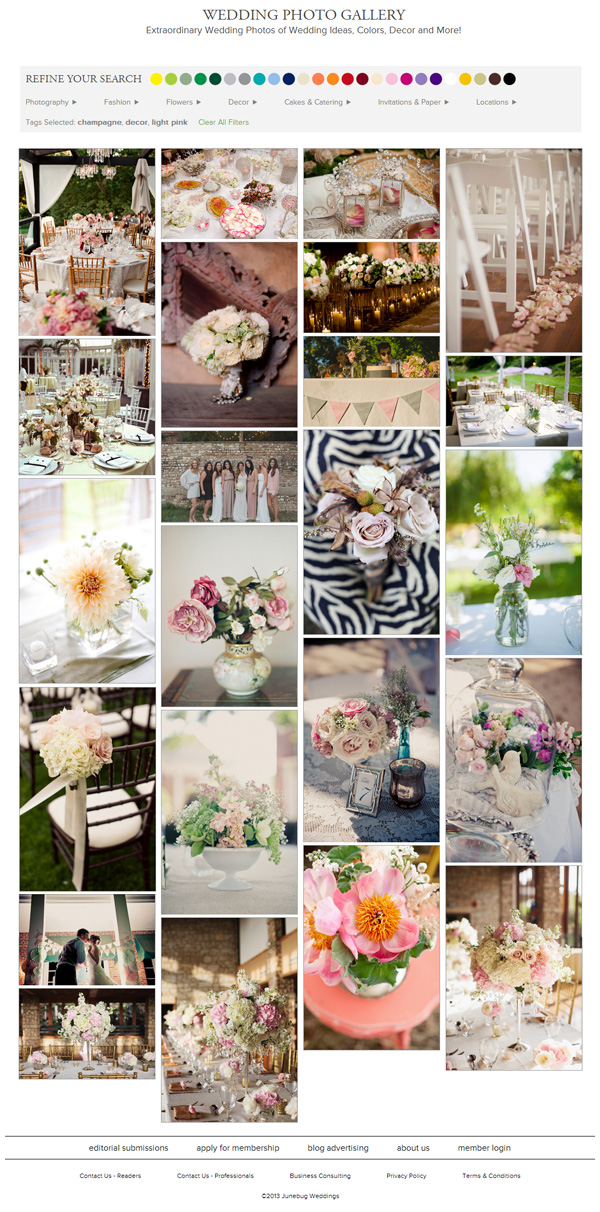 all new Junebug wedding photo gallery | via junebugweddings.com all new Junebug wedding photo gallery | via junebugweddings.com