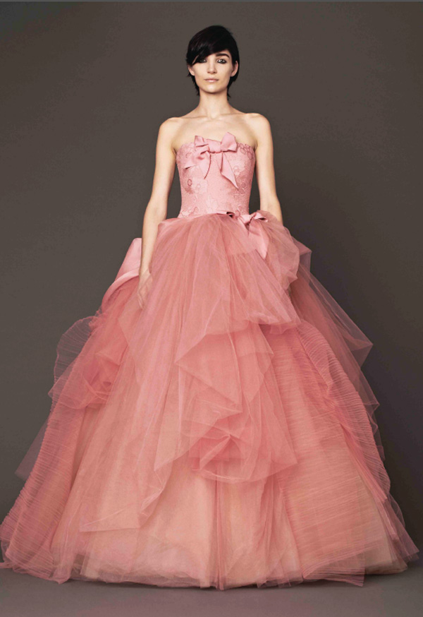 Trend Alert - Blush, Peach and Pink Wedding Dresses | Junebug Weddings