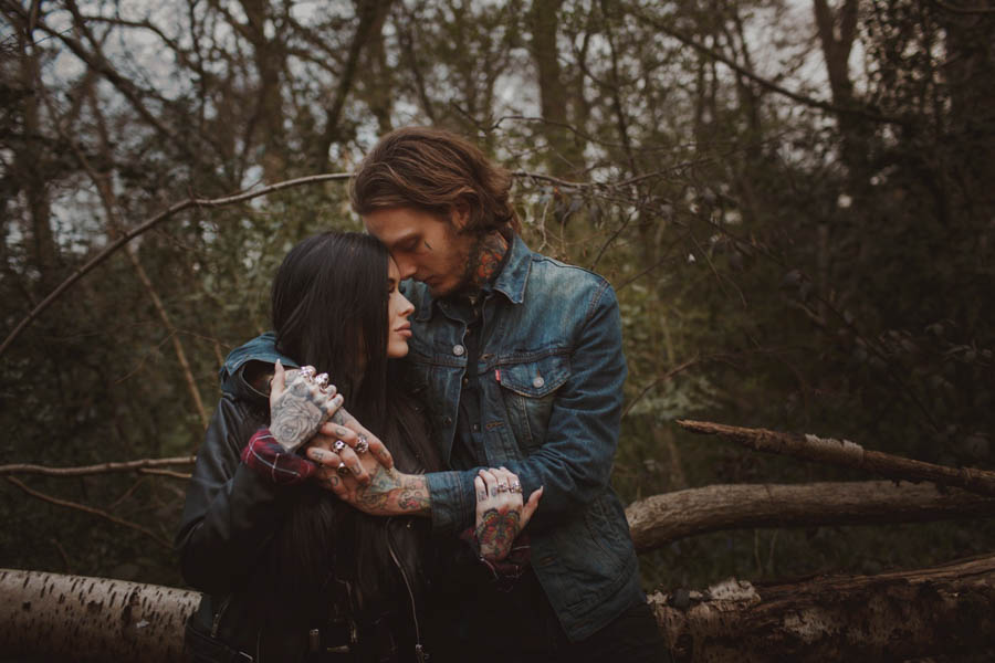 Sexy-Harley-Davidson-Engagement-Photos-Ruislip-Woods-8
