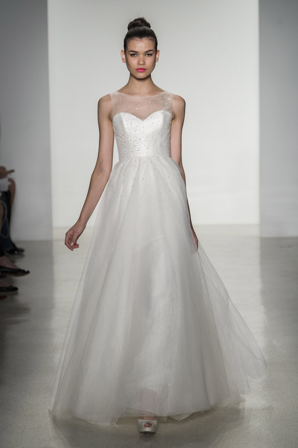 wedding dress trends – Amsale illusion neckline wedding dresses from fall 2014 bridal market | via junebugweddings.com wedding dress trends – Amsale illusion neckline wedding dresses from fall 2014 bridal market | via junebugweddings.com