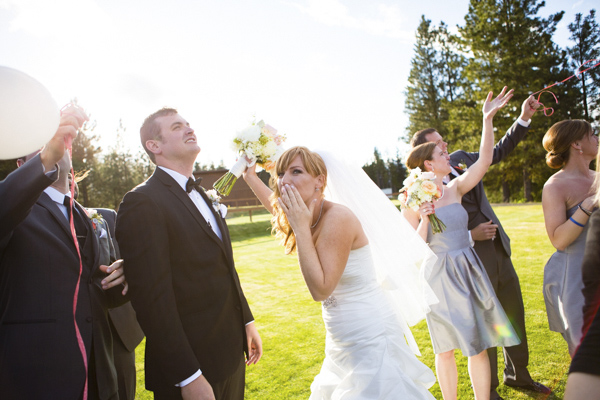 peach, coral, grey wedding at Swiftwater Cellars, photo by La Vie Photography | via junebugweddings.com peach, coral, grey wedding at Swiftwater Cellars, photo by La Vie Photography | via junebugweddings.com