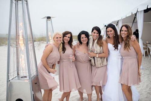 Clearwater, Florida beach wedding with a white, sand and pink wedding color palette, photo by Kristen Weaver | junebugweddings.com Clearwater, Florida beach wedding with a white, sand and pink wedding color palette, photo by Kristen Weaver | junebugweddings.com