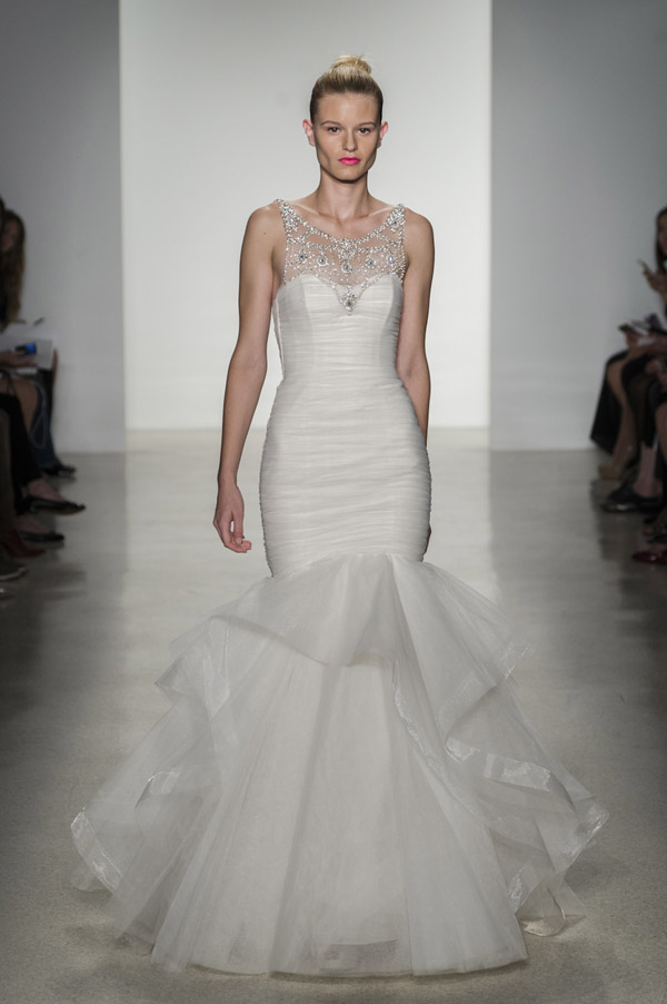 wedding dress trends – Amsale illusion neckline wedding dresses from fall 2014 bridal market | via junebugweddings.com wedding dress trends – Amsale illusion neckline wedding dresses from fall 2014 bridal market | via junebugweddings.com