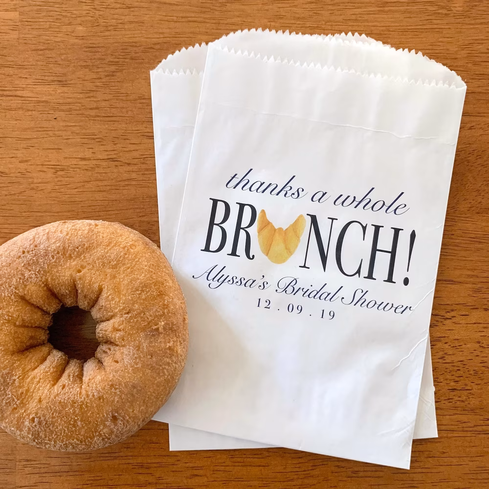 food bridal shower bags