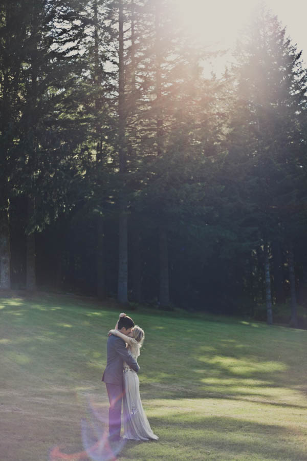 couple's portrait, photo by Terra Lange Photography | via junebugweddings.com couple's portrait with tall trees