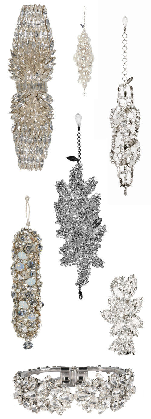 wedding bracelets by Jenny Packham - spring 2014 bridal collection | via junebugweddings.com wedding bracelets by Jenny Packham - spring 2014 bridal collection | via junebugweddings.com