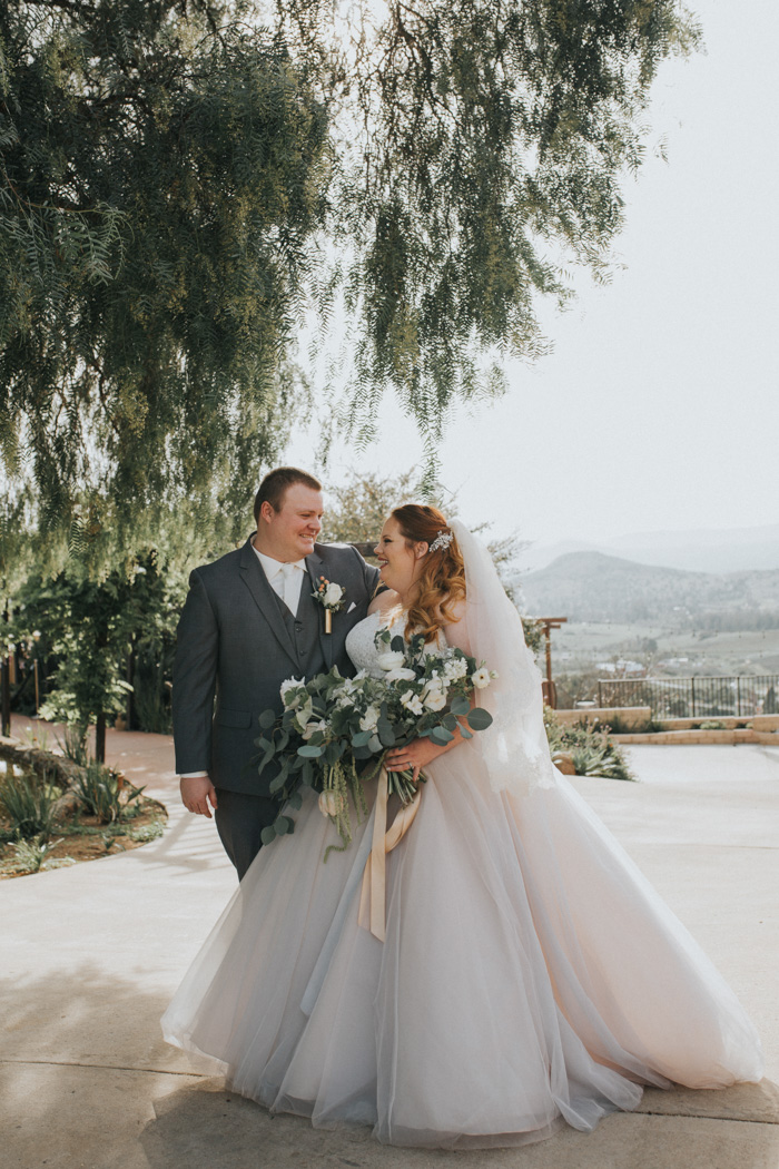 Grey and Dusty Blue Made This Cordiano Winery Wedding Utterly Romantic |  Junebug Weddings