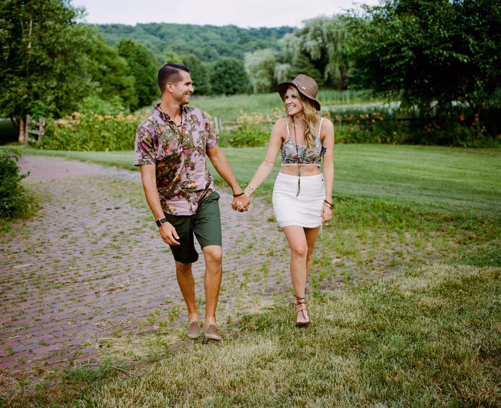 engaged couple