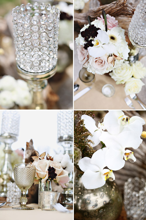 Safari inspired wedding table decor and floral design, photos by Kay English Photography via junebugweddings.com Safari inspired wedding table decor and floral design, photos by Kay English Photography via junebugweddings.com
