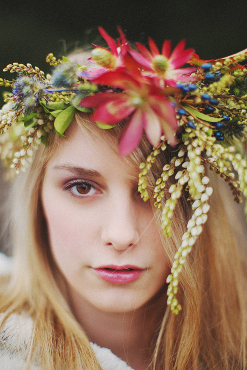 organic, romantic floral crowns by McKenzie Powell Floral and Event Design - photo by Ryan Flynn Photography | via junebugweddings.com organic, romantic floral hair wreaths by McKenzie Powell Floral and Event Design - photo by Ryan Flynn Photography | via junebugweddings.com