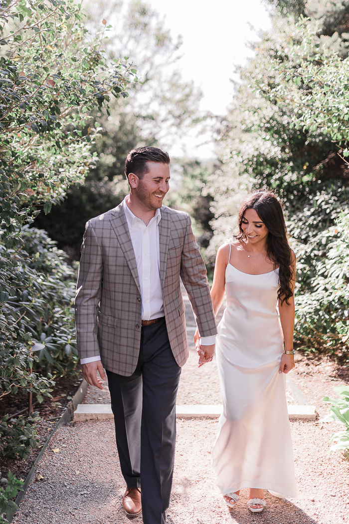 classic spring engagement photos