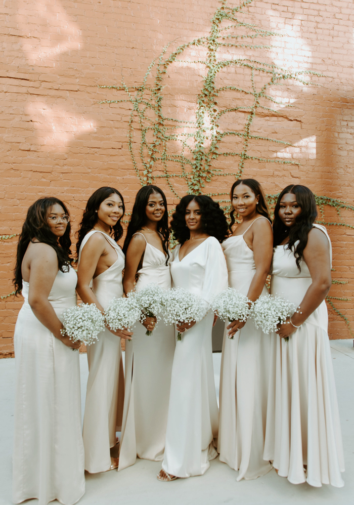Classy, Simple, and Monochromatic Wedding | Junebug Weddings